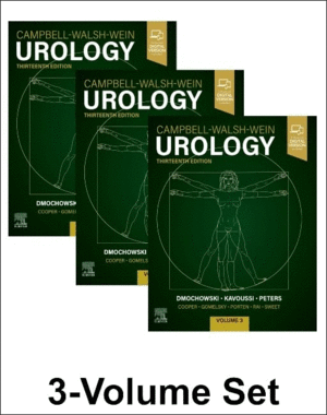CAMPBELL-WALSH-WEIN UROLOGY. 3VOLUME SET. 13TH EDITION