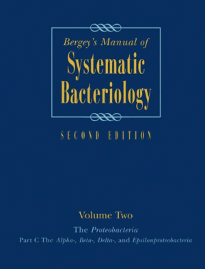 BERGEY'S MANUAL OF SYSTEMATIC BACTERIOLOGY. VOLUME 2 : THE PROTEOBACTERIA. 2ND EDITION
