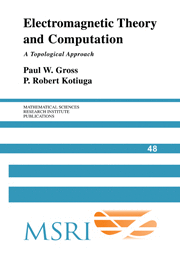 ELECTROMAGNETIC THEORY AND COMPUTATION. A TOPOLOGICAL APPROACH