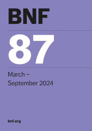 BRITISH NATIONAL FORMULARY (BNF87) MARCH - SEPTEMBER 2024