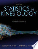 STATISTICS IN KINESIOLOGY. 5TH EDITION WITH WEB RESOURCE
