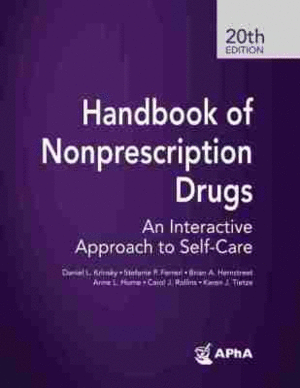 HANDBOOK OF NONPRESCRIPTION DRUGS. AN INTERACTIVE APPROACH TO SELF-CARE. 20TH EDITION