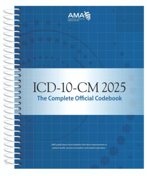 ICD-10-CM 2025: THE COMPLETE OFFICIAL CODEBOOK. (ESPIRAL)