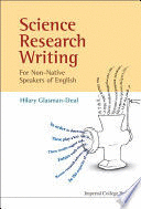 SCIENCE RESEARCH WRITING FOR NON-NATIVE SPEAKERS OF ENGLISH