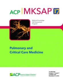 MKSAP 17 PULMONARY AND CRITICAL CARE MEDICINE