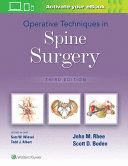 OPERATIVE TECHNIQUES IN SPINE SURGERY. 3RD EDITION