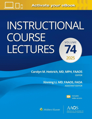 INSTRUCTIONAL COURSE LECTURES VOLUME 74