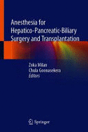 ANESTHESIA FOR HEPATICO-PANCREATIC-BILIARY SURGERY AND TRANSPLANTATION
