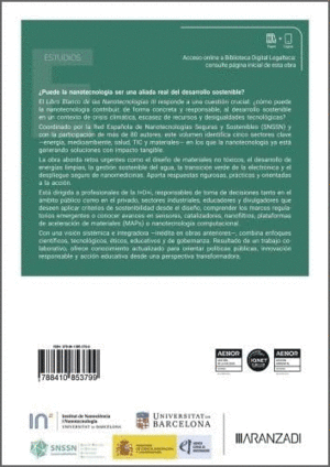 LIBRO BLANCO DE LAS NANOTECNOLOGIAS III. CONSTRUYENDO UN MA�ANA SOSTENIBLE