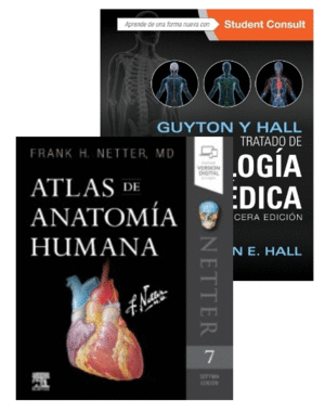 LOTE HALL-NETTER. TRATADO DE FISIOLOG�A M�DICA + ATLAS DE ANATOM�A HUMANA