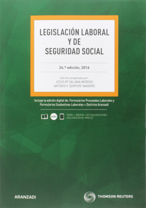 LEGISLACIN LABORAL Y DE SEGURIDAD SOCIAL. 24 EDICIN