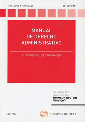 MANUAL DE DERECHO ADMINISTRATIVO (PAPEL+EBOOK). 30 EDICIN