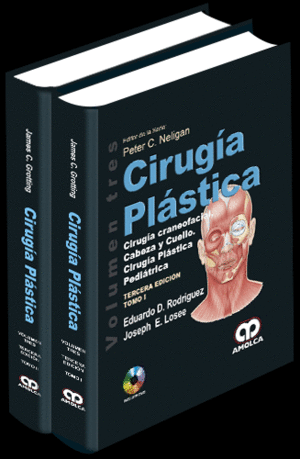 CIRUGIA PLASTICA, VOL. 3: CIRUGIA CRANEOFACIAL, CABEZA Y CUELLO CIRUGIA PLASTICA PEDIATRICA, 2 TOMOS + DVD. 3 EDICIN